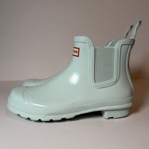 Hunter Short Chelsea Rain Boot - Mint Green